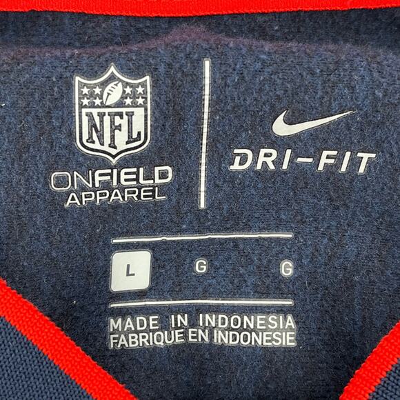 NFL Nike New England Patriots Football Pullover Sweatshirt Mens Sz L Dri-Fit - Picture 7 of 8